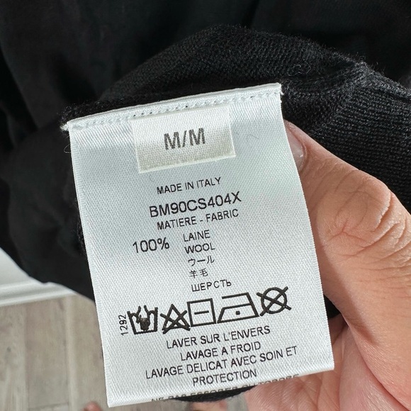 Givenchy Black Wool Long Sleeve T-Shirt - Picture 5 of 5